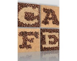 Obraz na pŁÓtnie - cafe w czterech czĘŚciach - (02701)