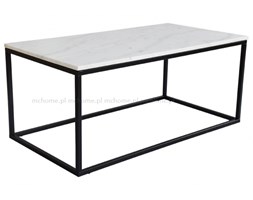 STOLIK KAWOWY RAMA METALOWA CZARNA BLAT MARMUR " PORTO BLACK " 110 x 60 x 48 CM
