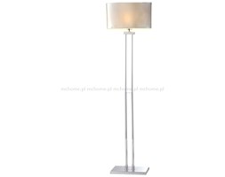 LAMPA PODŁOGOWA METALOWA SREBRNA " STICK " 1 X 40 W