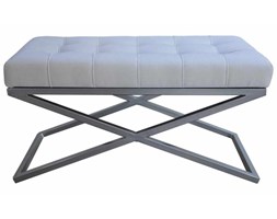 ŁAWECZKA METALOWA XL SIEDZISKO TAPICEROWANE " CRISS CROSS " 90 X 47 X 45 CM