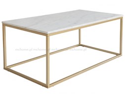 STOLIK KAWOWY RAMA METALOWA ZŁOTA BLAT MARMUR PORTO GOLD 110 x 60 x 48 CM