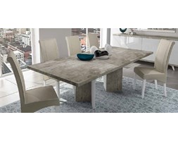 STÓŁ NIEROZKŁADANY 160/90cm TREVISO GREY W KOLORZE SZAREGO CEMENTU