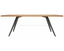 STÓŁ JADALNIANY NOGI METALOWE BLAT DĘBOWY " VITO " 250x95