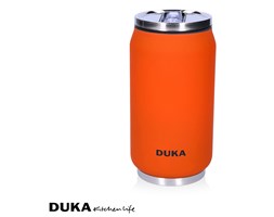 Kubek termiczny na chłodne napoje w kształcie puszki 330 ml pomarańczowy
