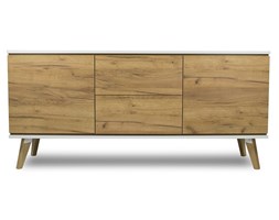 Szeroka komoda 160 cm - Skandica JORGEN 2+2 – złoty dąb