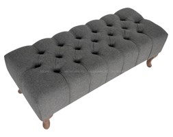 ŁAWECZKA PIKOWANA L.GREY WOOL"ST'GERMAIN" 40x40cm