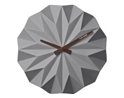 Karlsson :: Clock Origami Ceramic Matt gray DIA 27cm