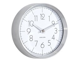 Zegar ścienny Convex White, 22 cm, biały - KARLSSON - DECOSALON - Zakupy bez ryzyka