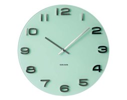 Zegar ścienny Vintage Round Pastel Green, 35 cm, pastelowa zieleń - KARLSSON - DECOSALON - Zakupy bez ryzyka