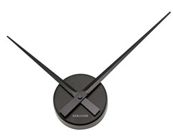 Zegar ścienny Little Big Time Mini black, 44 cm, czarny - KARLSSON - DECOSALON - Zakupy bez ryzyka