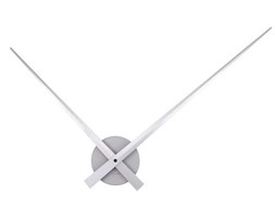 Zegar ścienny Little Big Time silver, 90 cm, srebrny - KARLSSON - DECOSALON - Zakupy bez ryzyka
