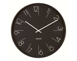 Zegar ścienny Elegant Numbers Black, 40 cm, czarny - KARLSSON - DECOSALON - Zakupy bez ryzyka