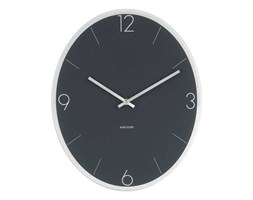 Zegar ścienny Elliptical Grey, szary - KARLSSON - DECOSALON - Zakupy bez ryzyka