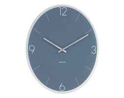 Zegar ścienny Elliptical Jeans Blue, niebieski - KARLSSON - DECOSALON - Zakupy bez ryzyka