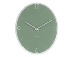 Zegar ścienny Elliptical Jungle Green, zielony - KARLSSON - DECOSALON - Zakupy bez ryzyka