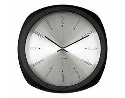 Zegar ścienny Aesthetic Black, 30,5 cm, czarny - KARLSSON - DECOSALON - Zakupy bez ryzyka