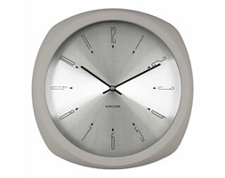 Zegar ścienny Aesthetic Grey, 30,5 cm, szary - KARLSSON - DECOSALON - Zakupy bez ryzyka