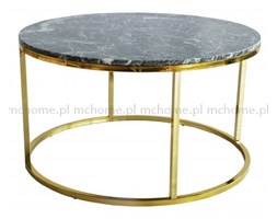 STOLIK KAWOWY RAMA METALOWA ZŁOTA BLAT MARMUR " PORTO - CESANA " 85 X 48 CM
