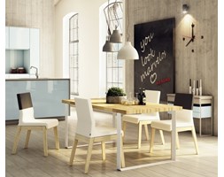 STÓŁ MAŁY "DABLIN" Z BIAŁYMI NOGAMI