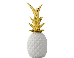 Ananas Bloomingville -biały/złoty