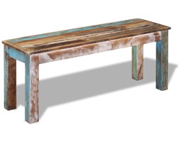 vidaXL Ławka z odzyskiwanego drewna 110x35x45 cm