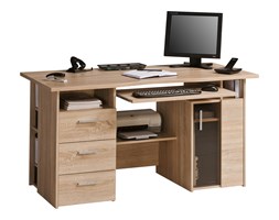 Biurko 67x144 cm, naturalny, MDF, 40525525