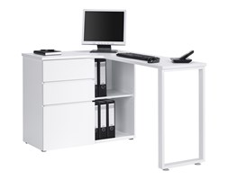 Biurko narożne ICE WHITE, biały, 40575539