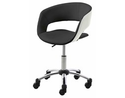 Fotel biurowy Grace, biały/czarny, skóra ekologiczna, chrom-Actona Company (0000061264)