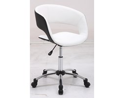 Fotel biurowy Grace, czarny/biały, skóra ekologiczna, chrom-Actona Company (0000061263)