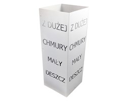 Parasolnik, stojak na parasole "Z dużej chmury mały deszcz"