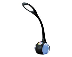 Lampa biurkowa PLATINET PDL20B LED 7W + lampka nocna, czarna