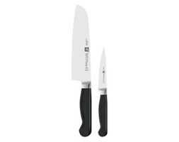 Zestaw nóż Santoku i uniwersalny Pure