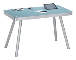 Biurko, stół do pracowni ALU METAL niebieskie, połysk 50009406