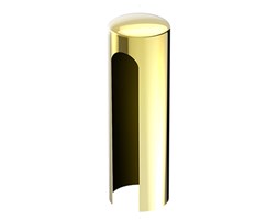 Aluminiowe osłonki na zawiasy - 14mm, mosiądz