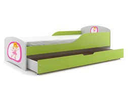 ROBI Z SZUFLADĄ RAMA ZIELONY NAKLEJKA BALETNICA 160*80 KPL