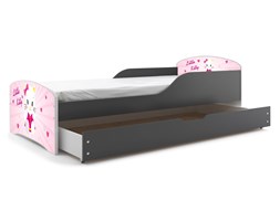 TOBI Z SZUFLADĄ RAMA GRAFIT NAKLEJKA KOTEK 160*80 KPL.