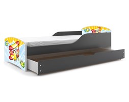 TOBI Z SZUFLADĄ RAMA GRAFIT NAKLEJKA SAMOLOTY 160*80 KPL.