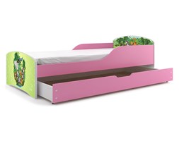 TOBI Z SZUFLADĄ RAMA RÓŻOWY NAKLEJKA DŻUNGLA 160*80 KPL