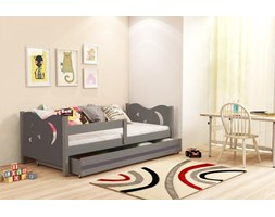 Łóżko dla dzieci MIKOŁAJ – 1 osobowe – GRAFIT 160x80