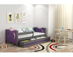 Łóżko dla dzieci MIKOŁAJ – 1 osobowe – GRAFIT, FIOLETOWE 160x80
