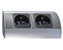 ORNO Gniazdo meblowe ORNO OR-AE-1303 bez wyłącznika 2 x 230V OR-AE-1303