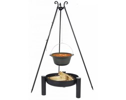 FARMCOOK Kociołek węgierski FARMCOOK nierdzewny 8L + Palenisko ogrodowe PAN 38 (60 cm)