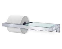 Uchwyt na papier toaletowy z półką MENOTO, matowy - Blomus - Produkt dostępny na WWW.DECOSALON.PL