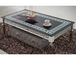 STOLIK Z SZUFLADAMI VERGIANNO GLAMUR BLACK