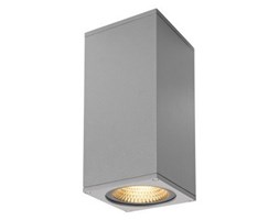 Kinkiet zewnętrzny SLV Big Theo Wall Up/Down LED 2x17.5W srebrnoszary 234504
