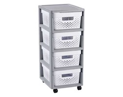 Regał komoda 4 szuflady INFINITY 4x11L AŻUR CURVER