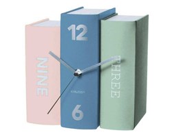 Zegar stołowy Book Earth Tones - KARLSSON - DECOSALON - Zakupy bez ryzyka