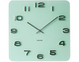 Zegar ścienny Vintage Pastel Green, 35 cm, pastelowy zielony - KARLSSON - DECOSALON - Zakupy bez ryzyka
