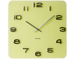 Zegar ścienny Vintage Yellow, 35 cm, żółty - KARLSSON - DECOSALON - Zakupy bez ryzyka
