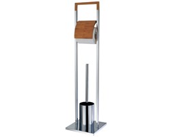 Stojak na papier toaletowy i szczotkę do WC BAMBOO - 2 w 1, ZELLER
